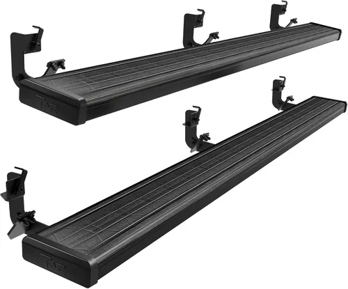 Vista 10 de TAC - Estribos laterales de flecha compatibles con Dodge RAM 1500 2009-2018 2010-2026 2500/3500 Crew Cab (incluye RAM 1500 Classic 2019-2024)