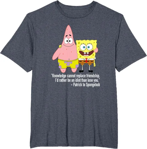Vista 60 de Mademark x SpongeBob SquarePants - Patrick & SpongeBob - Camiseta de la amistad Asfalto
