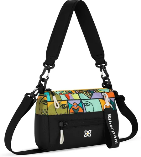 Vista 128 de Sherpani Skye - Bolso cruzado pequeño, de nailon, ligero, para mujer, con protección RFID