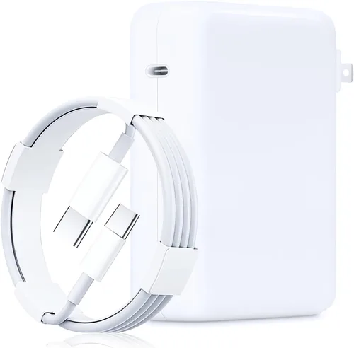Vista 7 de Adaptador de corriente de cargador rápido USB C de 96 W compatible con el nuevo Mac Book Air de 13 pulgadas MacBook Pro de 16 pulgadas 2021 2020