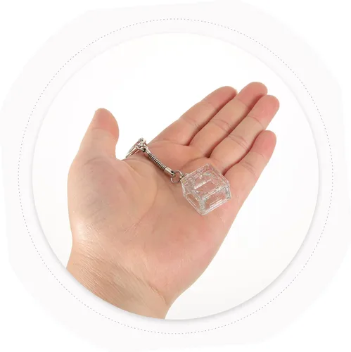 Vista 3 de Toyvian 2 Sets Mechanical Switch Key Wallet for Keys Music Keyboard Metal Keychain Plastic Metal Key Chain Key