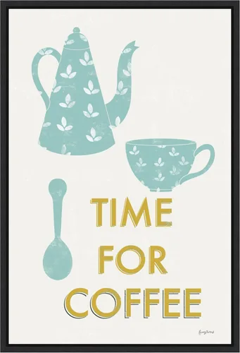 Vista 11 de Amanti Art Framed Canvas Wall Art 23x16 Retro Kitchen Coffee III by Becky Thorns, Framed Wall Art Canvas, Cuisine Artwork, Traditional Decor, Medium