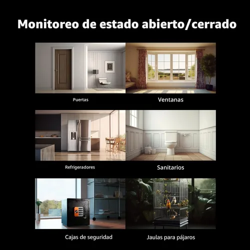 Vista 6 de Aqara Sensor de Puerta y Ventana P2, Matter Over Thread, Requiere Enrutador Fronterizo Thread, Sensor de Contacto con Alarma Remota y Automatización