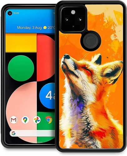 Vista 91 de Compatible con Google Pixel 4A 5G Mobile Case Creative Acrylic Panel trasero Silicona Protección Grip especialmente diseñado para Google Pixel 4A 5G