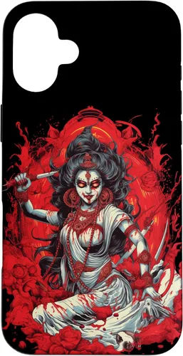 Vista 22 de iPhone 16 Kali Goddess of Death, Time and Doomsday Hindu God Occult Case