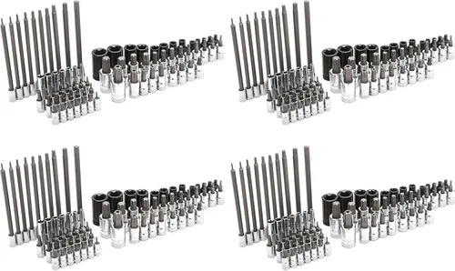 Vista 8 de GEARWRENCH Juego de llaves de vaso de 36 piezas de 1/4", 3/8" y 1/2", hexagonal estándar, E-Torx y Torx, SAE/Métrico - 80726