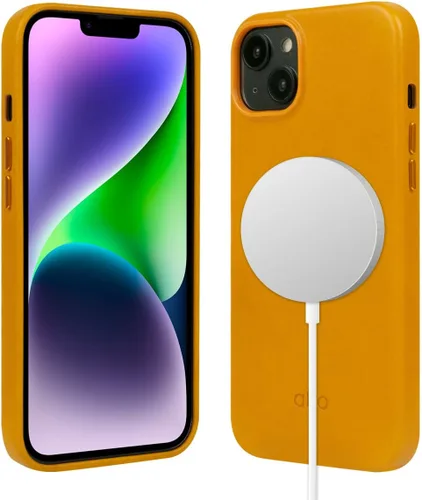 Vista 35 de alto Funda para teléfono compatible con iPhone 15 2023 y MagSafe, funda magnética de cuero italiano, funda protectora contra caídas de la serie Clop