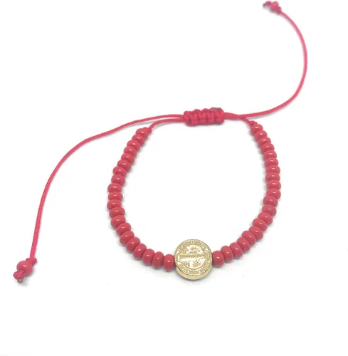 Vista 7 de Chavarrieta Pulsera Roja de hilo de San Benito Roja de hilo de San Benito Cuentas de cristal