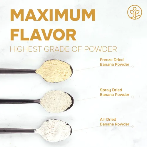 Vista 5 de Jungle Powders Polvo de plátano para batidos, bolsa de 5 onzas, polvo de plátano liofilizado de un solo ingrediente, 35 porciones, aditivo, relleno
