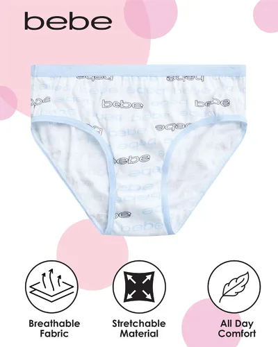 Vista 2 de bebe Ropa interior para niñas paquete de 10 braguitas de bikini 100% algodón (S-L)
