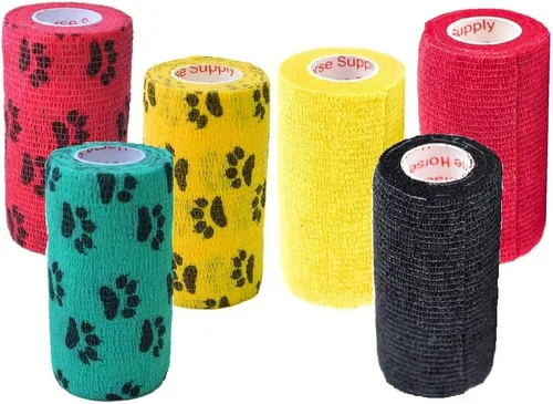 Vista 49 de Cinta adhesiva para veterinarios (negro) (paquete de 2) (3 pulgadas x 15 pies), autoadhesiva, adherente, cohesiva, flexible, autoadhesiva, rollo