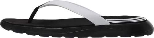 Vista 8 de adidas Originals Chanclas Cloudfoam para mujer Core Negro Ftwr Blanco Señal Coral