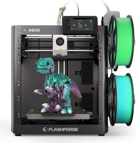 Vista 10 de FLASHFORGE Adventurer 5M Impresora 3D con Sistema de Nivelación Automática Completa, Máx. 600mm/s de Alta Velocidad, Boquilla de Desconexión Rápida