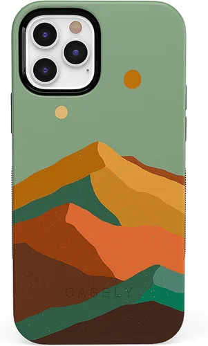 Vista 71 de Casely Funda para iPhone 12 Pro Max Always Vibing Retro Diseño protector audaz Diseño compatible con MagSafe