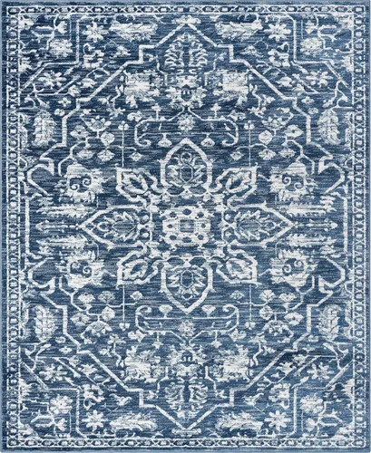 Vista 71 de Well Woven - Alfombra tejida estilo vintage con diseño de medallón, 68 x 120 cm