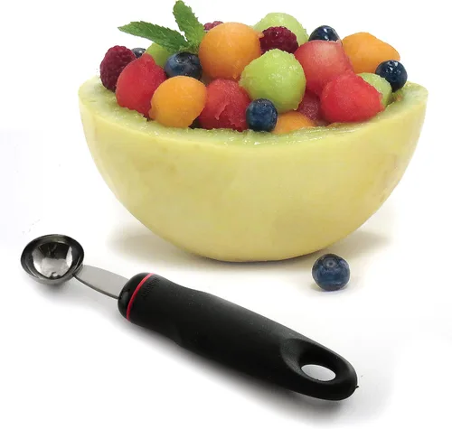Vista 4 de Norpro 110 Grip-EZ Products descorazonador de manzanas, Sacabolas para melón y sandía, Negro