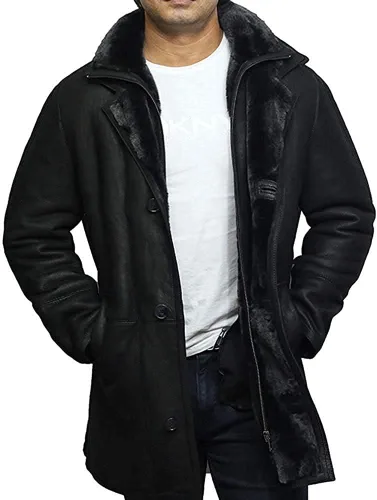 Vista 5 de BRANDSLOCK Gabardina de piel de oveja auténtica para hombre