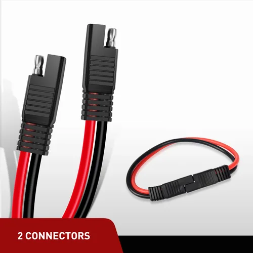 Vista 4 de Nilight Arnés de desconexión rápida de calibre 10 y 2 pines, cable de plomo de bala de conector SAE resistente
