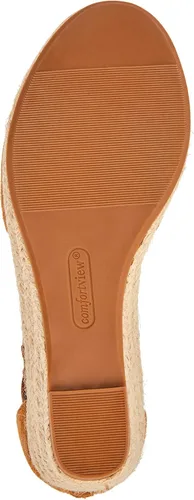 Vista 4 de Comfortview Alpargata The Sabine de ancho ancho ancho para mujer, Multi, 10