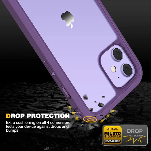 Vista 970 de DIACLARA - Funda transparente compatible con iPhone XR 6.1 pulgadas 2018