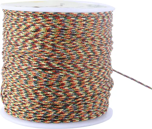 Vista 24 de KONMAY 1 rollo de cuerda de nailon de 150 yardas, trenzado de 0.016 in de nailon Shamballa Macramé/cordón de cuentas, cordón de nudo chino, cuerda