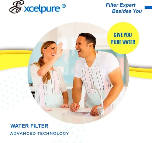 Vista 5 de EXCELPURE Cartucho de filtro de agua para sedimentos para toda la casa de 5 micras de 10 x 2.5 pulgadas, repuesto para cualquier unidad de RO de 10