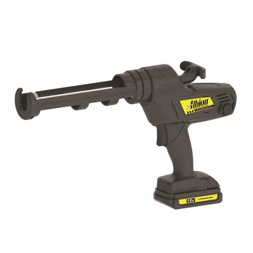 Vista 10 de Albion Engineering E12Q B-Line - Pistola de calafateo de cartucho inalámbrica, sin goteo, 12 V, 1 cuarto de galón