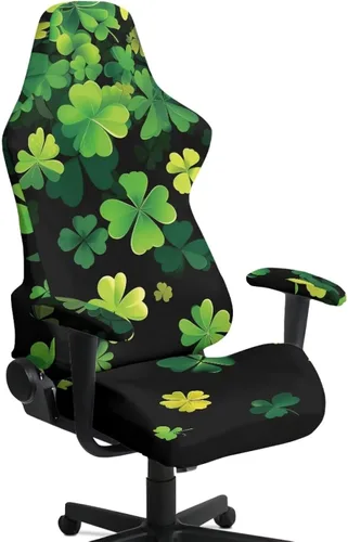 Vista 19 de Suobstales Aztec Leopard American Tribal Pattern Gaming Chair Cover Stretch Slipcover with Armrest Covers, Washable Elastic Protector Universal