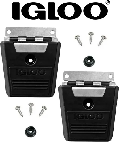 Vista 6 de Igloo Cooler Hybrid - Poste y tornillos de acero inoxidable/plástico, paquete de 2, color negro