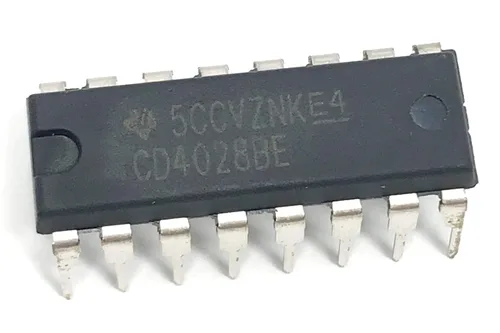 Vista 8 de CD4028BE CD4028 CMOS BCD-a-decimal o binario-a-octal Decodificadores/conductores IC Breadboard-Friendly DIP-16 (paquete de 10)