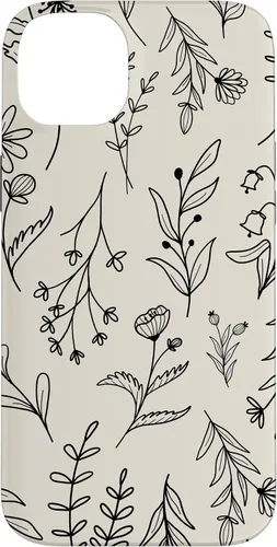 Vista 15 de Sand Beige Wildflower Floral Pattern Case for iPhone 16