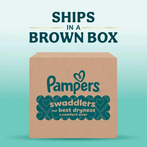 Vista 15 de Pampers Pañales Swaddlers, talla 4 (15-34 libras), 150 unidades, sin fragancia, hipoalergénicos, absorbentes, recomendados por pediatras, seguros