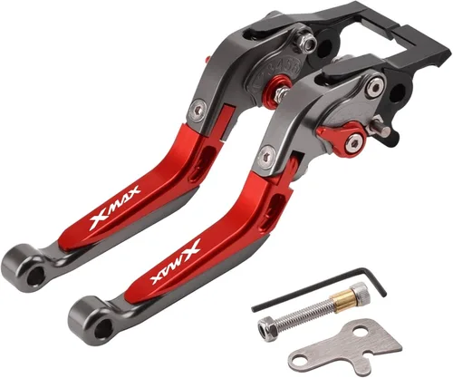 Vista 10 de Palanca de freno de embrague plegable ajustable para Xmax 125 250 300 400 XMAX250 XMAX300 2018 2023 (color : 7)