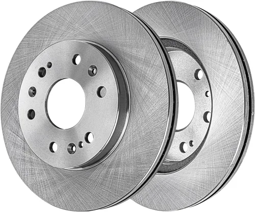 Vista 339 de Detroit Axle - Rotores de freno delantero para 04-13 Mazda 3 Rotores de frenos de disco 06-15 Mazda 5 Reemplazo: Rotor regular delantero de 11.81
