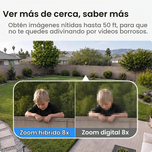 Vista 4 de aosu T2 Dual-Lens 3K Teleobjetivo 360 ° PTZ Cámara de seguridad inalámbrica
