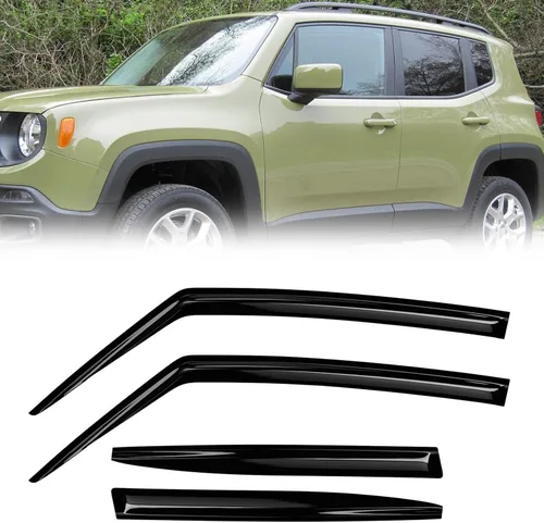 Vista 6 de Protectores de lluvia de ventana para Ford F150 SuperCab 2004-2014 2 piezas deflector de ventana para 09-14 F-150 con 2 puertas delanteras
