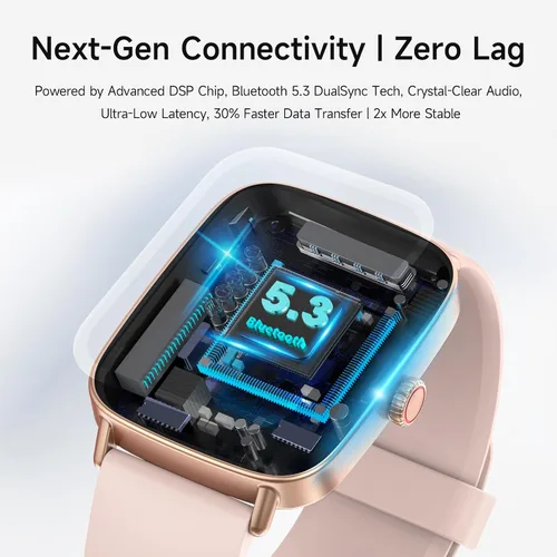 Vista 6 de Reloj inteligente para mujer, reloj inteligente HD de 1.85 pulgadas, compatible con iPhone/Samsung/Android (respuesta/hacer llamadas), más de 100