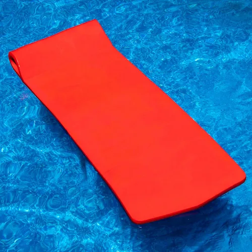 Vista 3 de Swimline Flotador de espuma original para adultos Colchón flotante de piel suave para piscina Flotador de bronceado solar Rojo Espuma