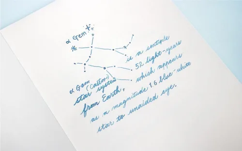 Vista 7 de Colorverse Botella de tinta para pluma estilográfica azul brillante α Gema 2.2 fl oz Brillo/purpurina A base de tinte Serie Proyecto