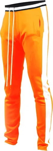 Vista 27 de SCREENSHOT-Track Pants S41700 Mens Premium Slim Athletic Fitness Lifestyle Workout Bottoms - Classic Fit S41700 Bk/Pu