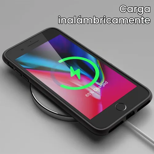 Vista 3 de JETech Funda de silicona para iPhone 8 Plus/7 Plus, color negro