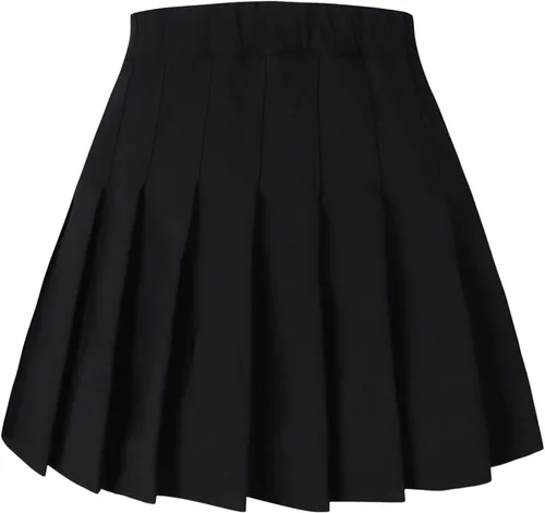 Vista 2 de SANGTREE - Minifalda plisada para mujer con cómoda falda casual elástica para patinadora, US XS - US 4XL