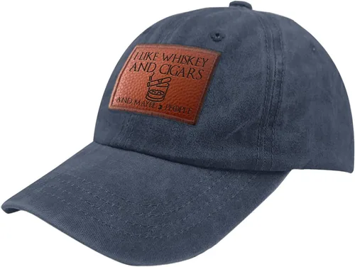 Vista 11 de Philysonic Funny Hat I Like Whisky and Cigars and Maybe 3 People Sombreros para Hombres Gorras de Béisbol Gorras Ajustables