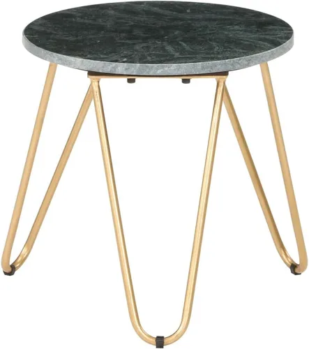 Vista 5 de mesas de Centro para sala Dining Table setCoffee Table Green 15.7"x15.7"x15.7" Real Stone with Marble TextureSuitable for bedrooms, Living Rooms