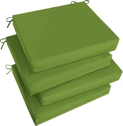 Vista 14 de Basic Beyond Juego de 4 cojines para sillas de exterior, cojines de exterior para muebles de patio, cojines resistentes al agua para sillas de patio