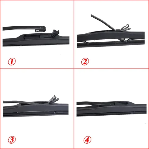 Vista 5 de Limpiaparabrisas delantero para Nissan Micra March K13 2010-2020, 21 pulgadas, 14 pulgadas, 12 pulgadas, limpiaparabrisas delantero y trasero