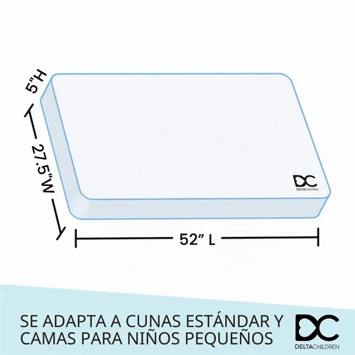 Vista 5 de Delta Children - Cama para niños pequeños con dosel, Disney Frozen + Delta Children colchón infantil reversible Twinkle Galaxy, con núcleo de fibra