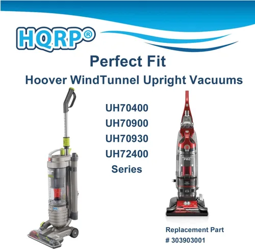 Vista 2 de HQRP Paquete de 2 filtros primarios compatibles con aspiradoras verticales Hoover WindTunnel 3 Pro Pet UH70900 UH70905 UH70930 UH70400, aspiradoras