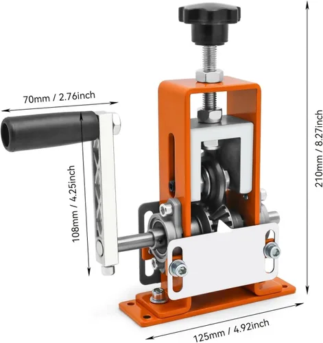 Vista 4 de Máquina Manual de Pelado de Alambre Calibre de Alambre 0.06-1 pulgadas, Máquina Peladora de Alambre de Cobre para Desguace, Herramienta Peladora
