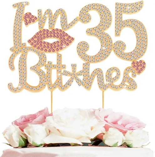 Vista 16 de ¡Soy el topper de pastel de cumpleaños número 15 divertido en oro y rosa con strass - ¡Feliz cumpleaños número 15, saludos a los quince años!